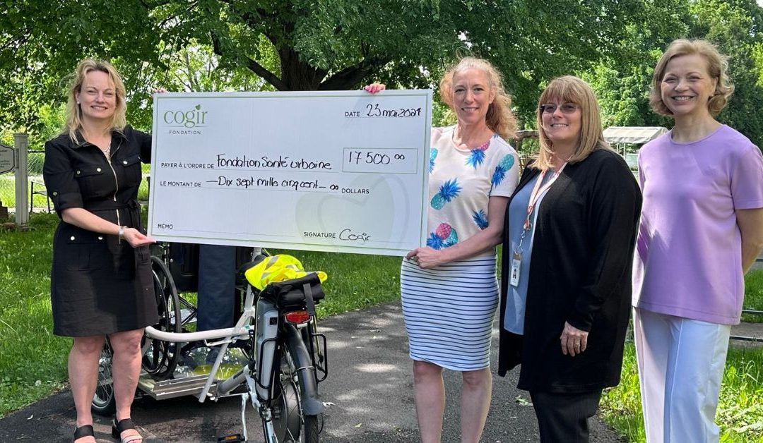 Vélos adaptés : la Fondation COGIR fait un don de 17 500 $