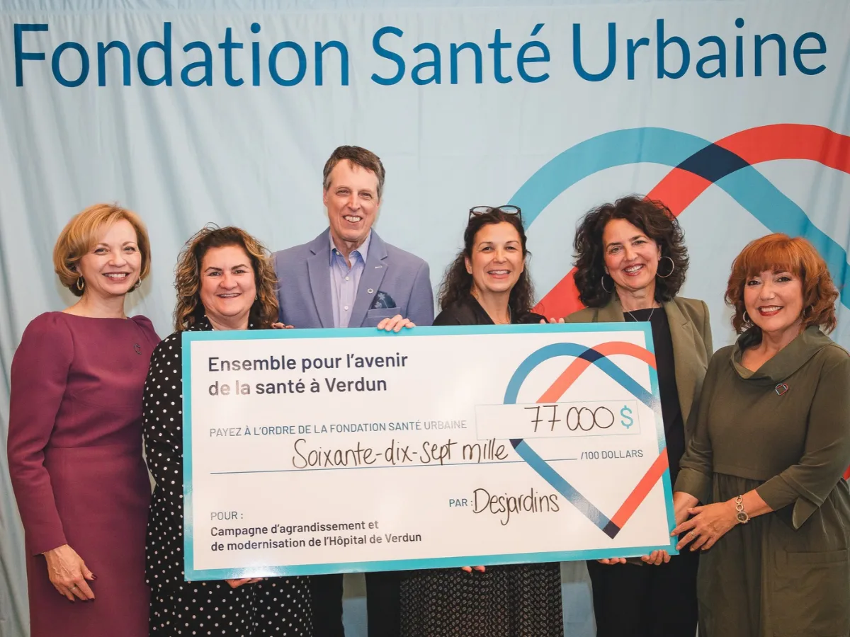 Desjardins remet 77 000$ à la Fondation Santé Urbaine